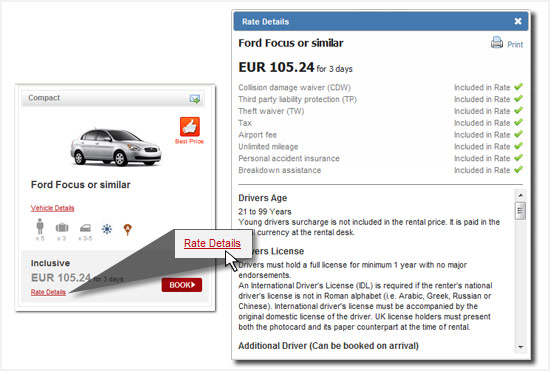 How to view Rate Details