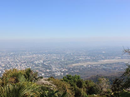 View of Chiang Mai from Doi Suithep Temple