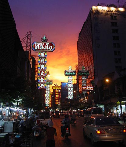 Chinatown Bangkok by night