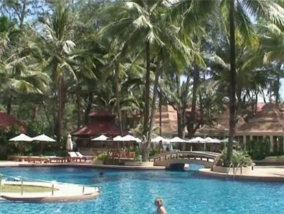 Pool area at Phuket Dusit Thani Laguna resort