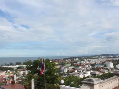 Elevated view of Hat Yai city